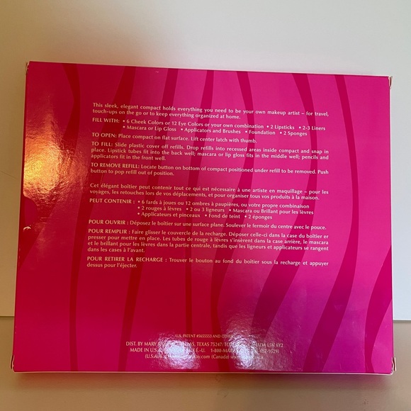 🆕 Mary Kay RARE Large Color Palette 9x7.5” tray with mirror & brush, silver - Picture 3 of 5